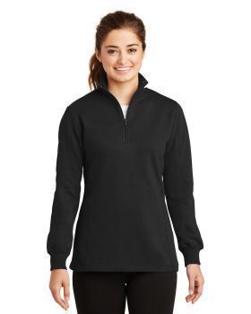 Sport Tek LST253 Ladies 1/4 Zip Fleece Sweatshirt