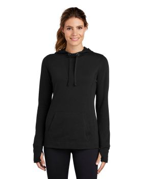 'Sport-Tek LST296 Ladies' PosiCharge TriBlend Wicking Fleece Hooded Pullover'