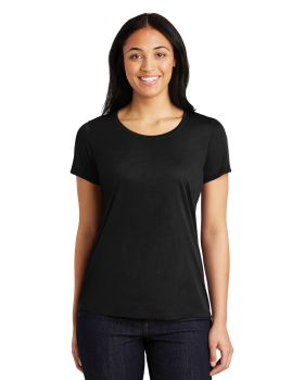 Sport-Tek LST450 Ladies PosiCharge Competitor Cotton Touch Scoop Neck Te ...