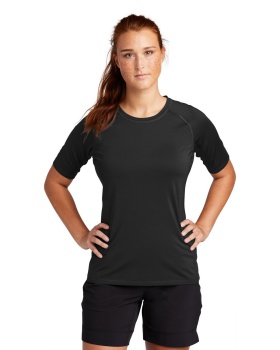 'Sport Tek LST470 Sport Tek  Ladies Rashguard Tee.'