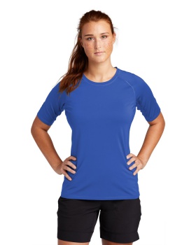 'Sport Tek LST470 Sport Tek  Ladies Rashguard Tee.'