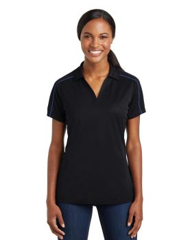 Sport Tek LST653 Ladies Micropique Sport-Wick Piped Polo