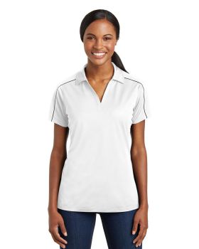 'Sport Tek LST653 Ladies Micropique Sport-Wick Piped Polo'