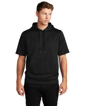 'Sport-Tek ST251 Men's Sport-Wick Fleece Short Sleeve Hooded Pullover'