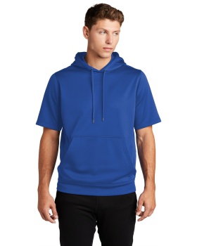 'Sport-Tek ST251 Men's Sport-Wick Fleece Short Sleeve Hooded Pullover'