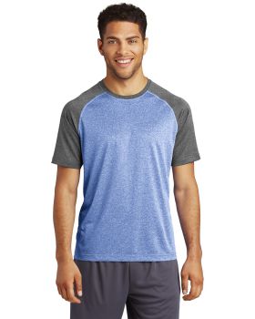 'Sport-Tek ST362 Men's HeatherOnHeather Contender Tee'