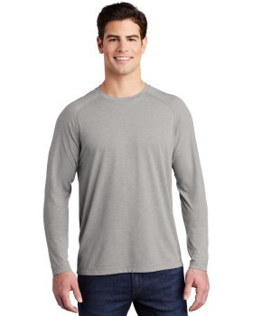 'Sport Tek ST400LS Sport Tek  Posicharge  Long Sleeve Tri Blend Wicking Raglan Tee'