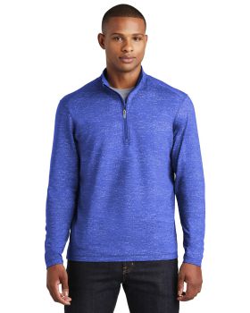 'Sport-Tek ST855 Men's SportWick Stretch Reflective Heather 1/2 Zip Pullover'