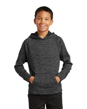 'Sport-Tek YST225 Youth PosiCharge Electric Heather Fleece Hooded Pullover'