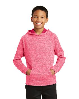 'Sport-Tek YST225 Youth PosiCharge Electric Heather Fleece Hooded Pullover'