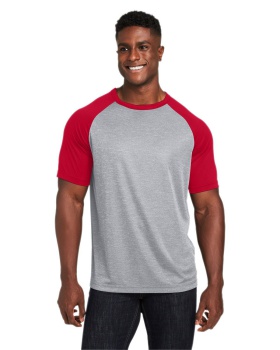 'Team 365 TT62 Unisex Zone Colorblock Raglan T Shirt'