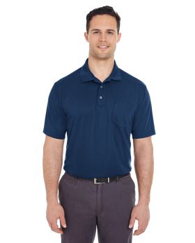 'UltraClub 8210P Adult Cool & Dry Mesh Piqué Polo with Pocket'