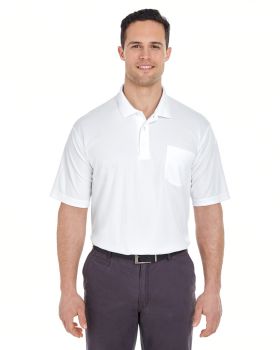 'UltraClub 8210P Adult Cool & Dry Mesh Piqué Polo with Pocket'