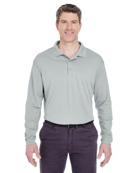 'UltraClub 8405LS Adult Cool & Dry Sport Long-Sleeve Polo'