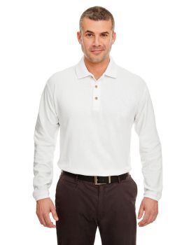 'UltraClub 8532 Adult Long Sleeve Classic Pique Polo Shirt'