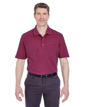 UltraClub 8534 Adult Classic Piqué Polo with Pocket