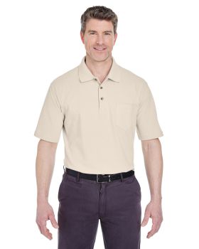 UltraClub 8534 Adult Classic Piqué Polo with Pocket