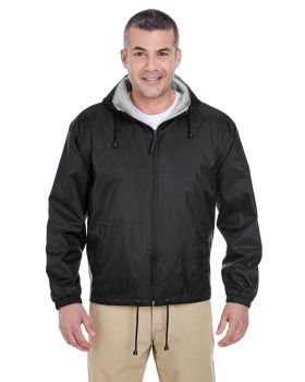 UltraClub 8915 Adult Fleece-Lined Hooded Jacket