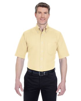 UltraClub 8972 Men's Classic Wrinkle Resistant Short Sleeve Oxford Shirt