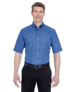 'UltraClub 8972 Men's Classic Wrinkle Resistant Short Sleeve Oxford Shirt'