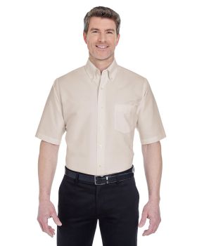 'UltraClub 8972 Men's Classic Wrinkle Resistant Short Sleeve Oxford Shirt'
