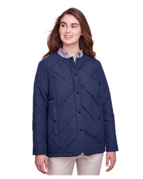 'UltraClub UC708W Ladies' Dawson Quilted Hacking Jacket'