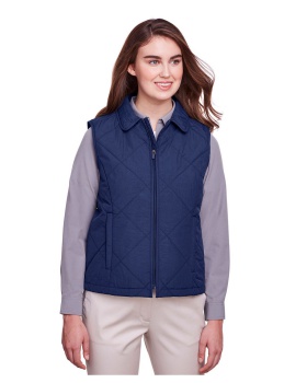 'UltraClub UC709W Ladies' Dawson Quilted Hacking Vest'