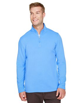 'UltraClub UC792 Men's Coastal Pique Fleece Quarter Zip'