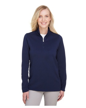 'UltraClub UC792W Ladies' Coastal Pique Fleece Quarter Zip'