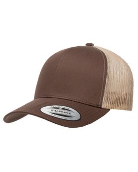 Yupoong 6606 Adult Retro 6-Panel Structured Trucker Caps 