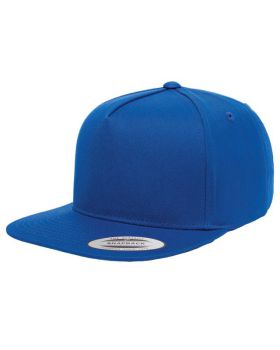 'Yupoong Y6007 Adult 5-Panel Cotton Twill Snapback Cap'