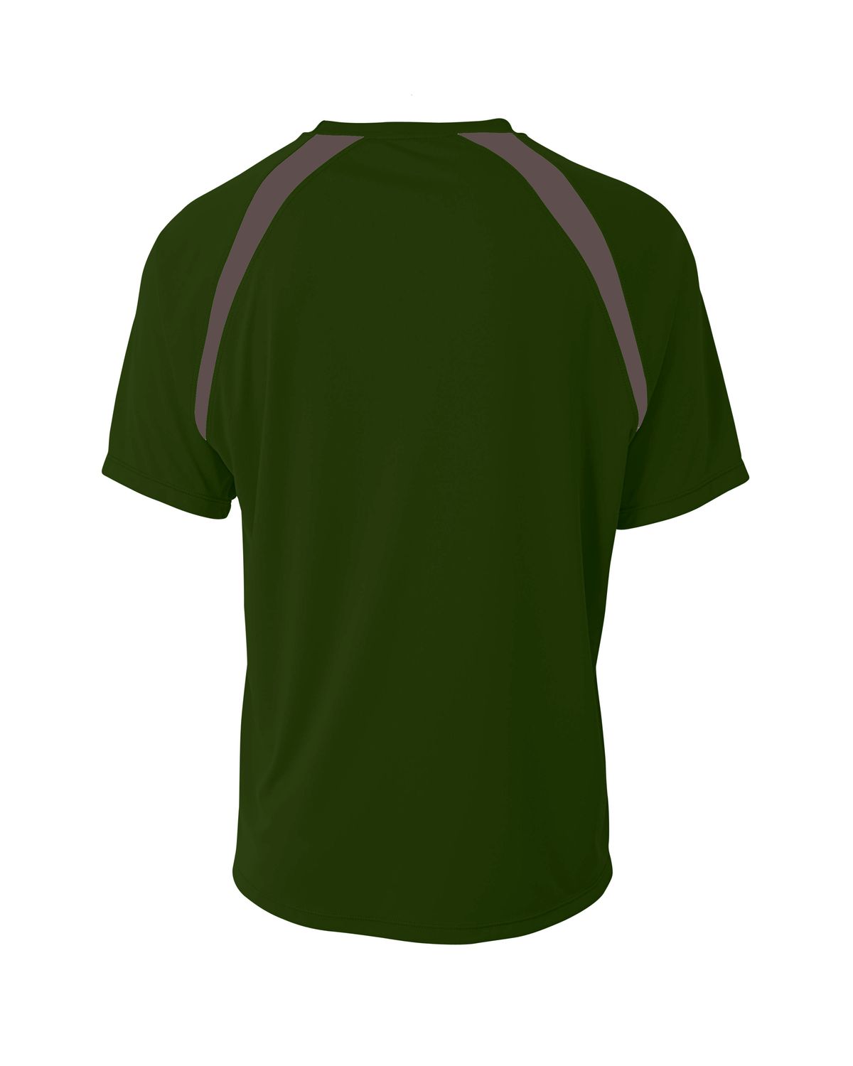 'A4 N3001 Men's Spartan Short Sleeve Color Block Crew Neck T-Shirt'