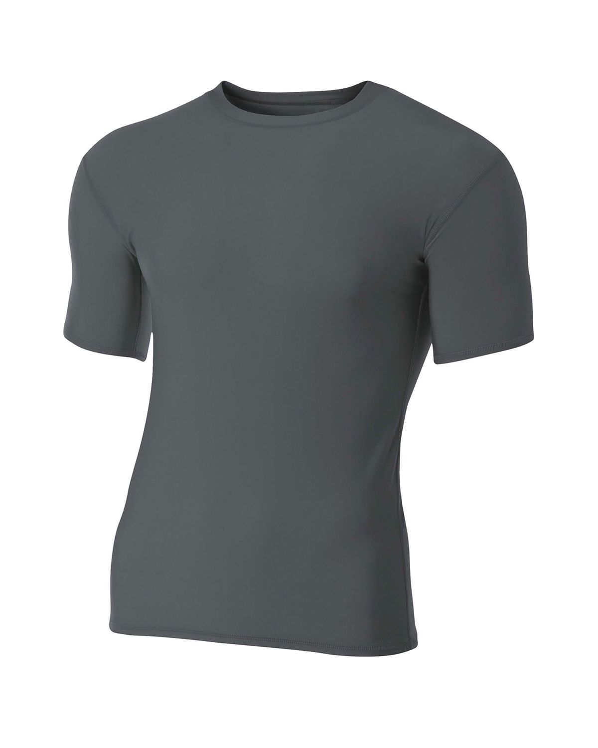 'A4 N3130 Adult Polyester Spandex Short Sleeve Compression T-Shirt'