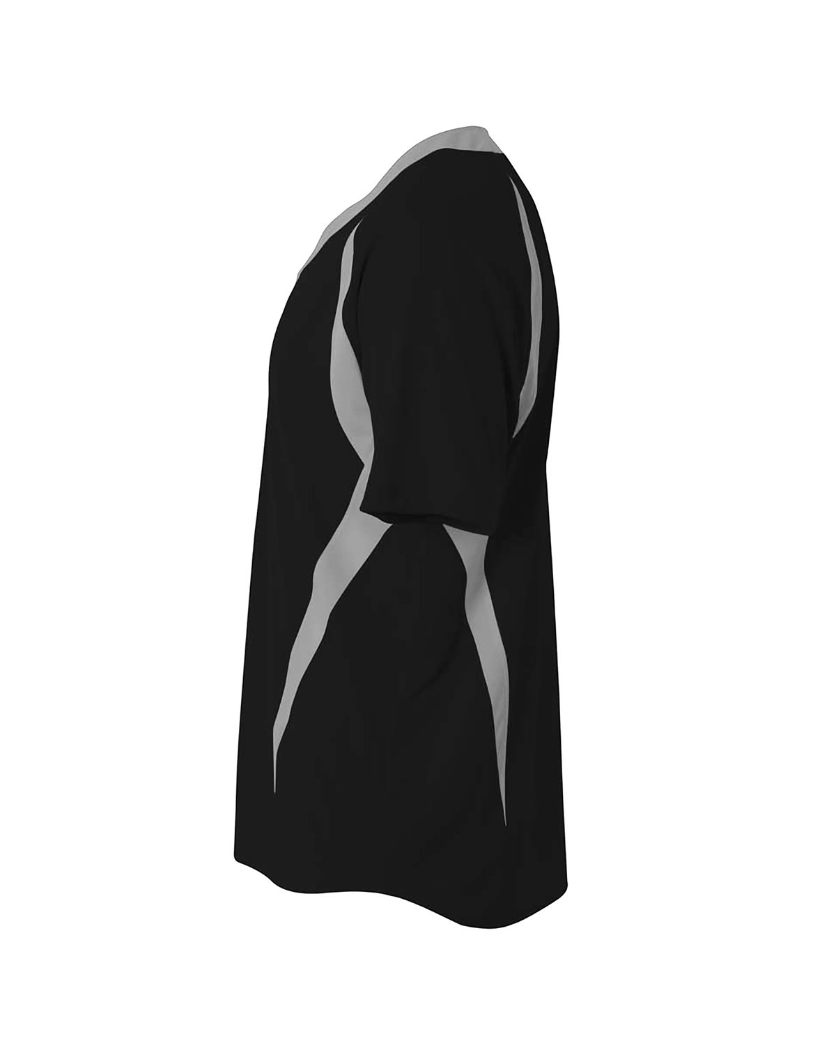 'A4 N4229 Men's 2-Button Color Blocked Jersey'