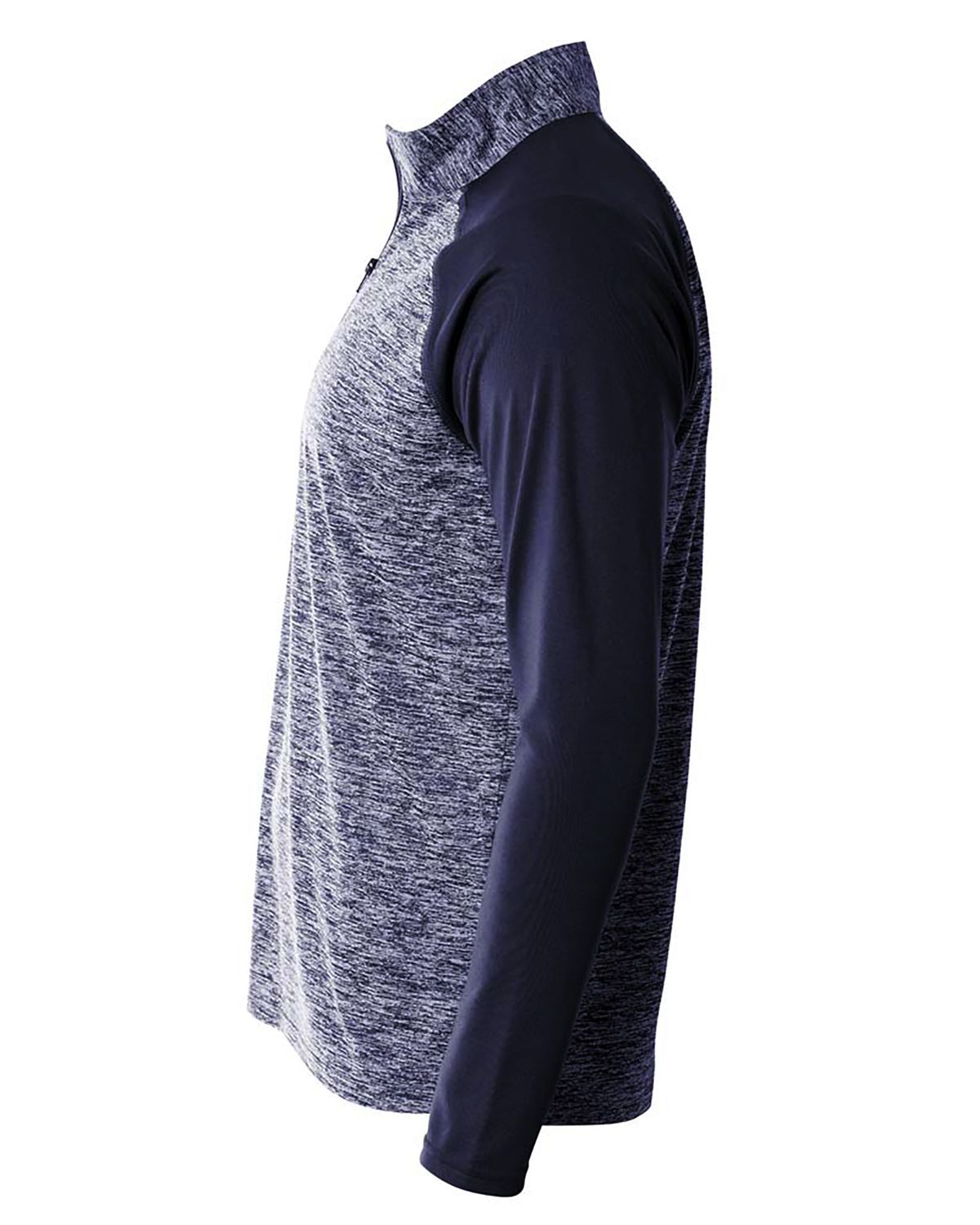 'A4 N4249 Adult Space-Dye 1/4 Zip with Contrast Sleeve'
