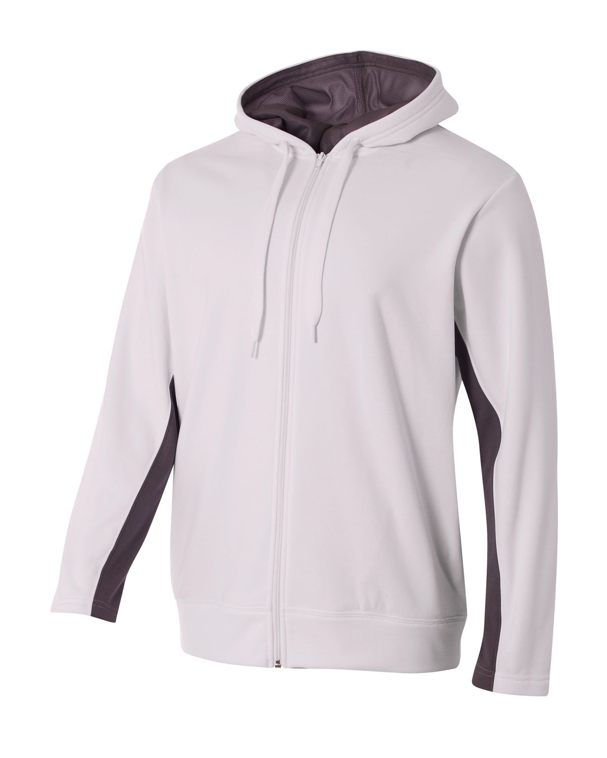 'A4 N4251 Adult's Tech Fleece Full Zip Hooded Sweatshirt'