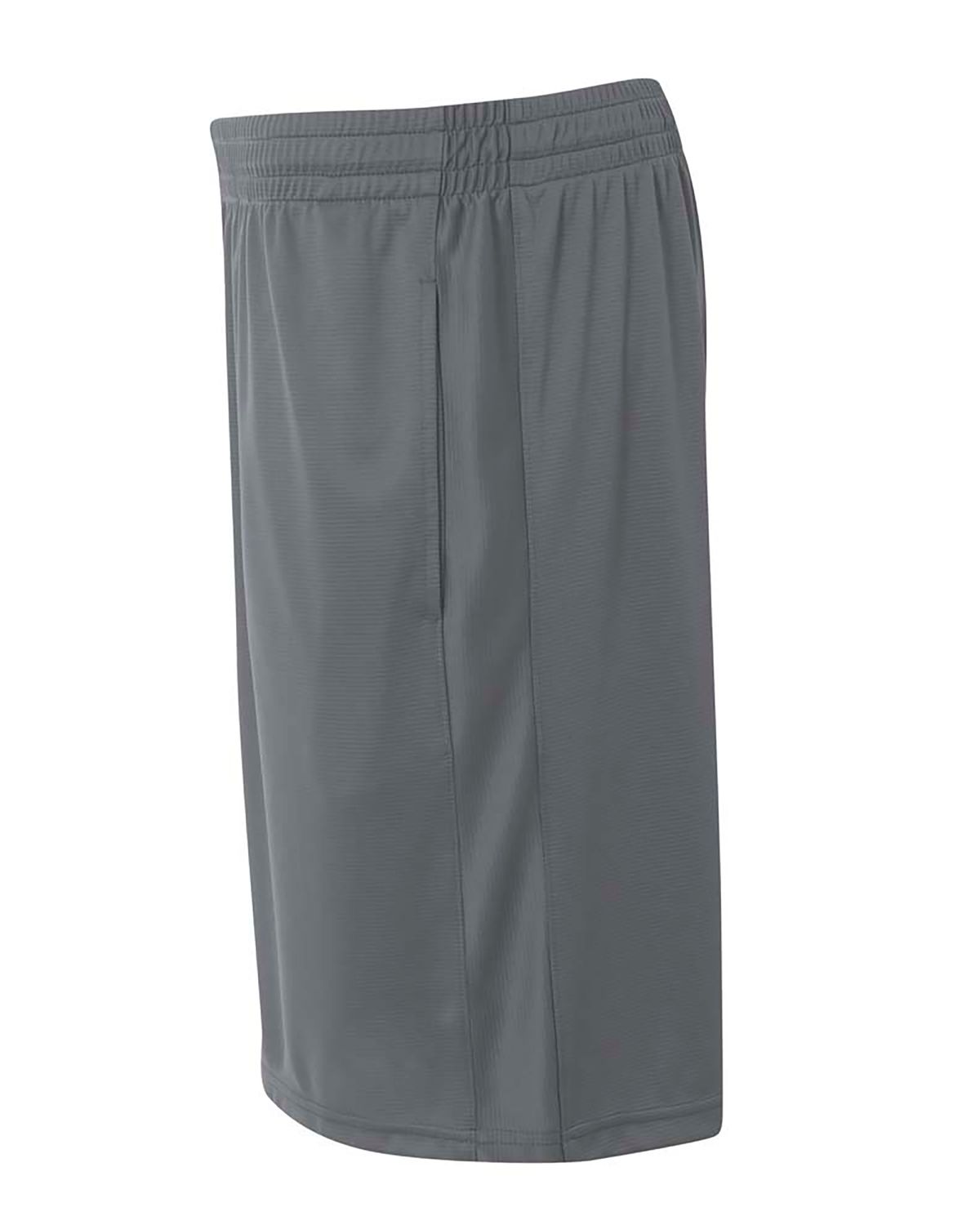 'A4 N5370 Adult's Player 10 Pocketed Polyester Short'