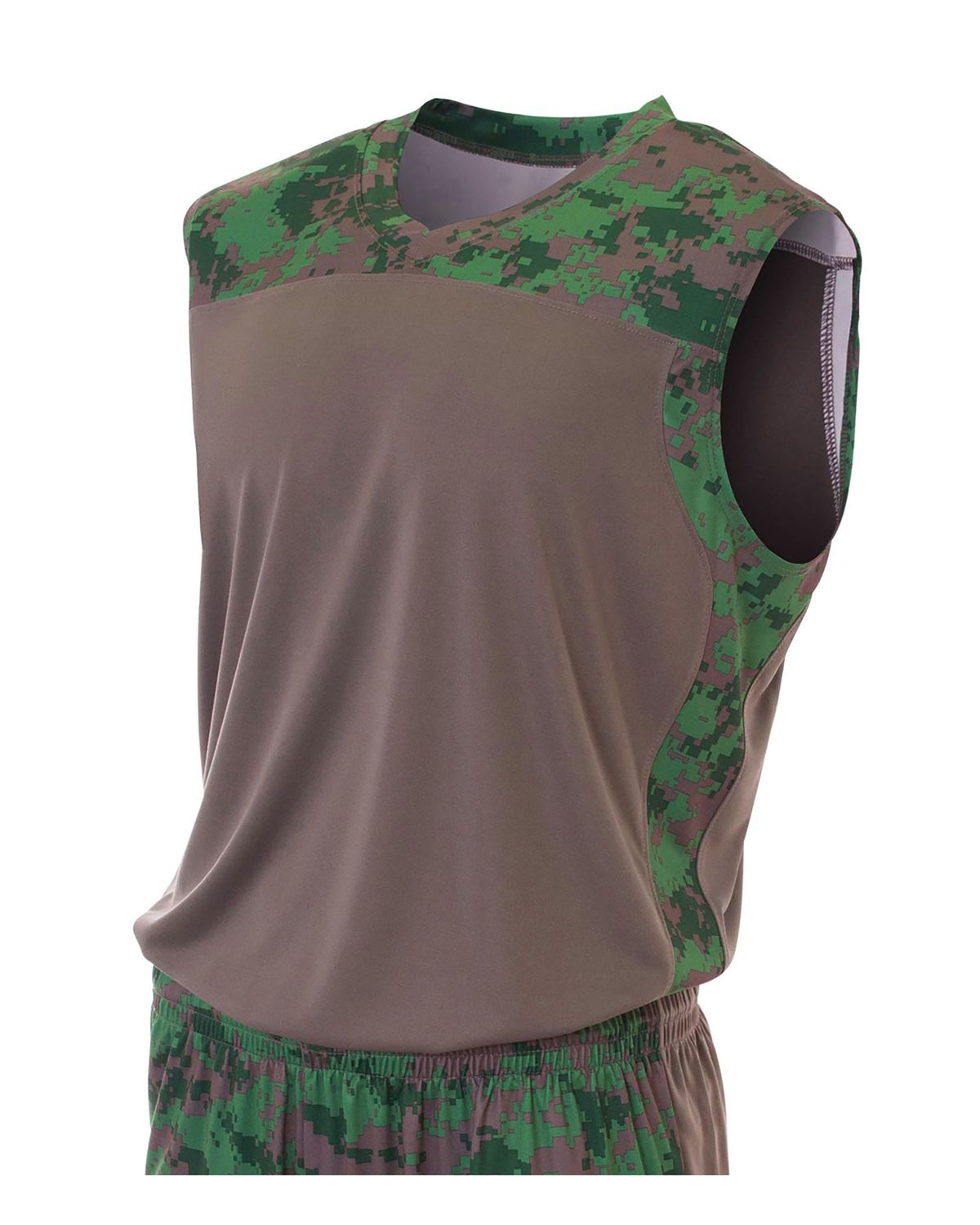 'A4 NB2345 Boy's Printed Camo Performance Muscle'