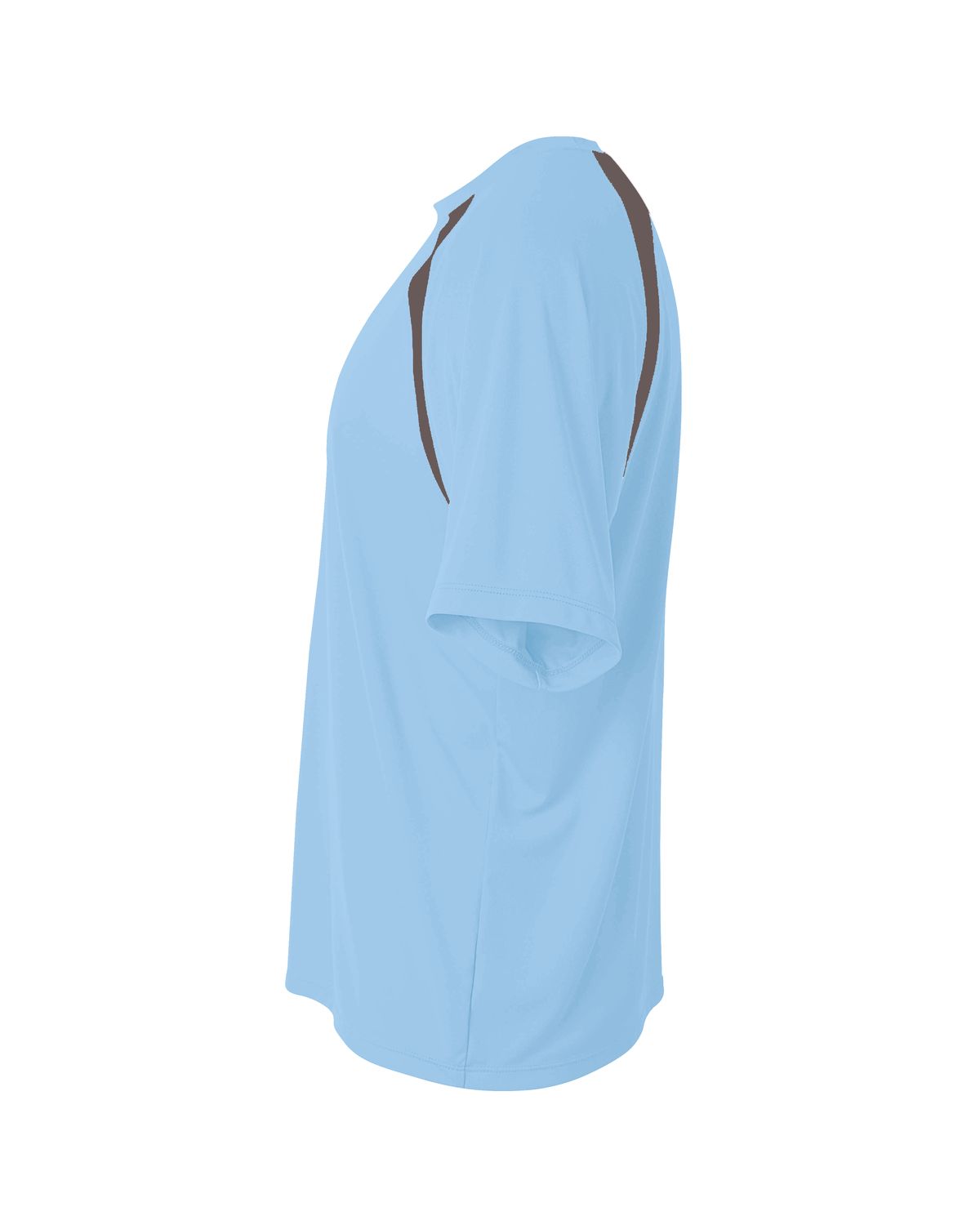 'A4 NB3001 Boy's Spartan Short Sleeve Color Block Crew Neck T-Shirt'