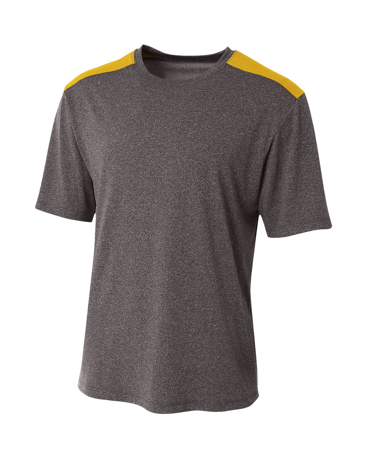 'A4 NB3100 Boy's Tourney Heather Color Block T-Shirt'