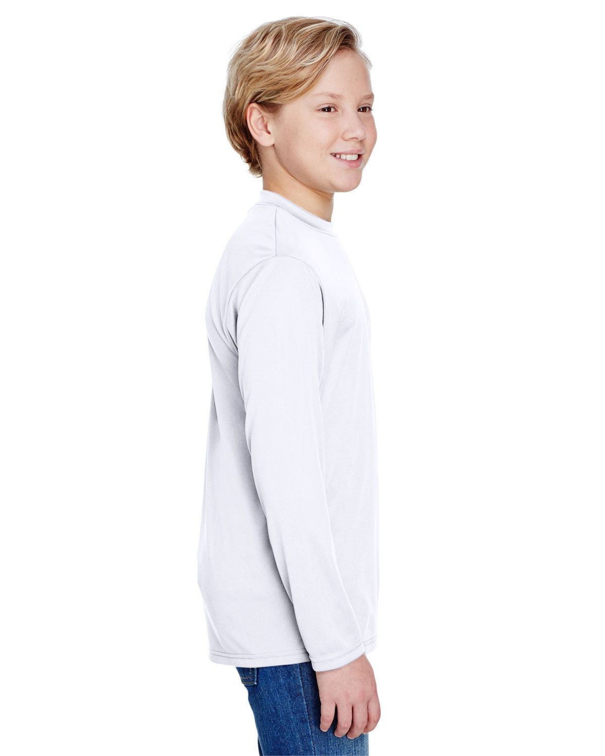 'A4 NB3165 Youth Long Sleeve Cooling Performance Crew Shirt'