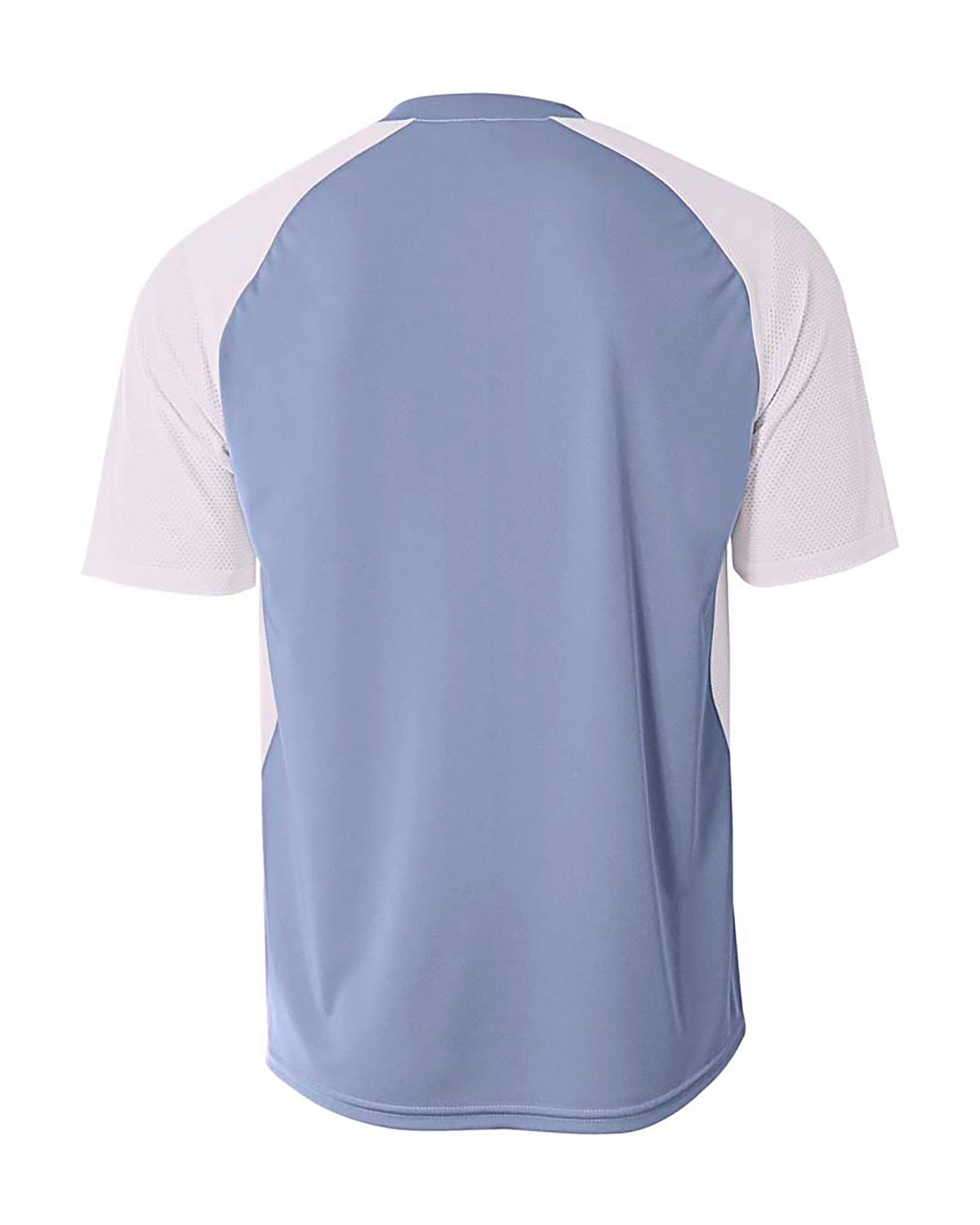 'A4 NB3315 Youth Performance Contrast 2 Button Baseball Henley T-Shirt'
