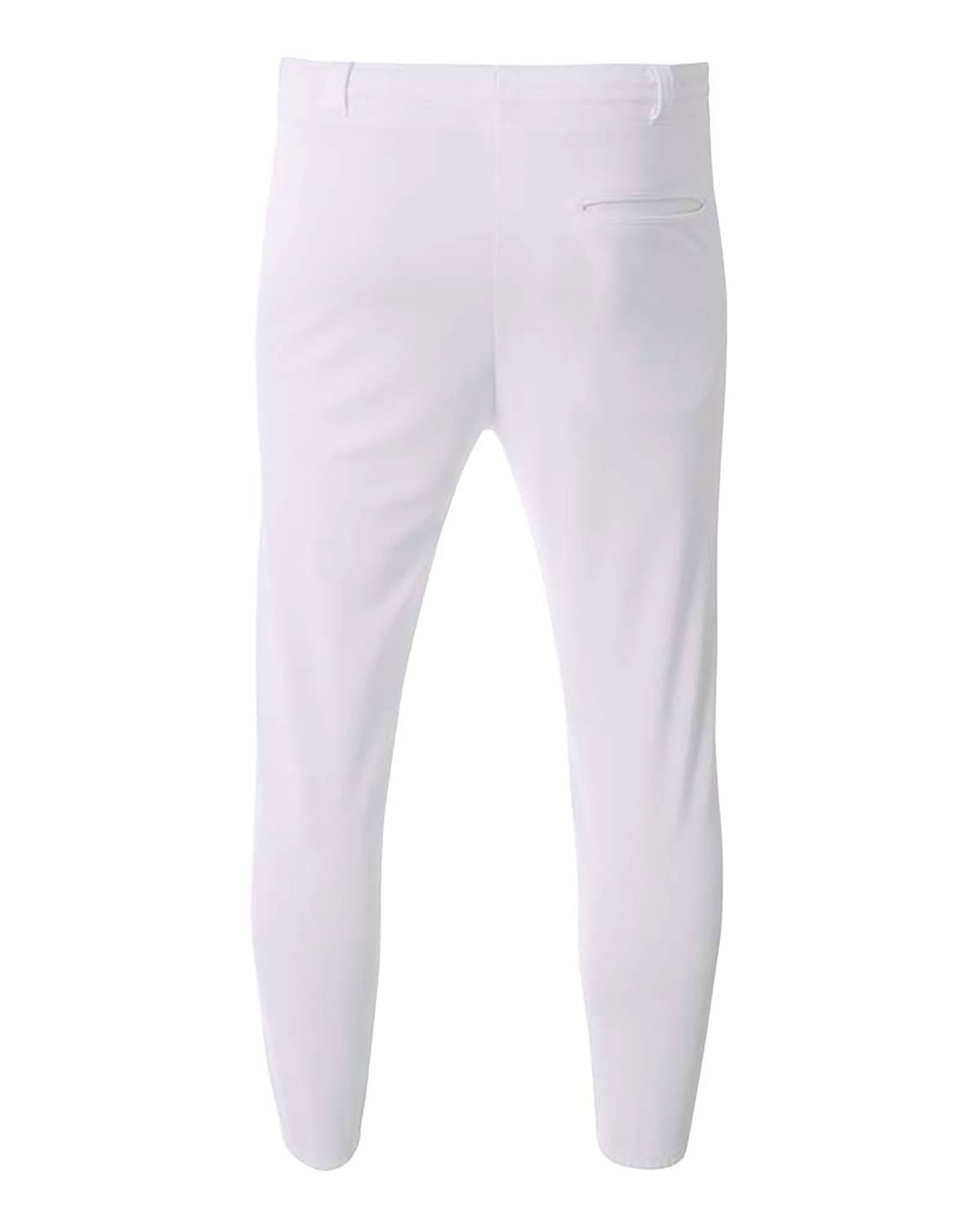 'A4 NB6195 Youth Double Play Polyester Elastic Waist With Belt Loops Baseball Pant'
