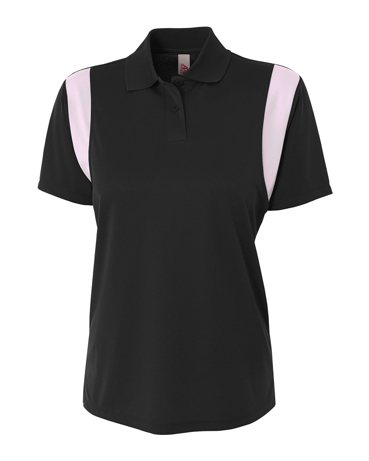 'A4 NW3266 Ladies Color Blocked Polo w/ Knit Collar'