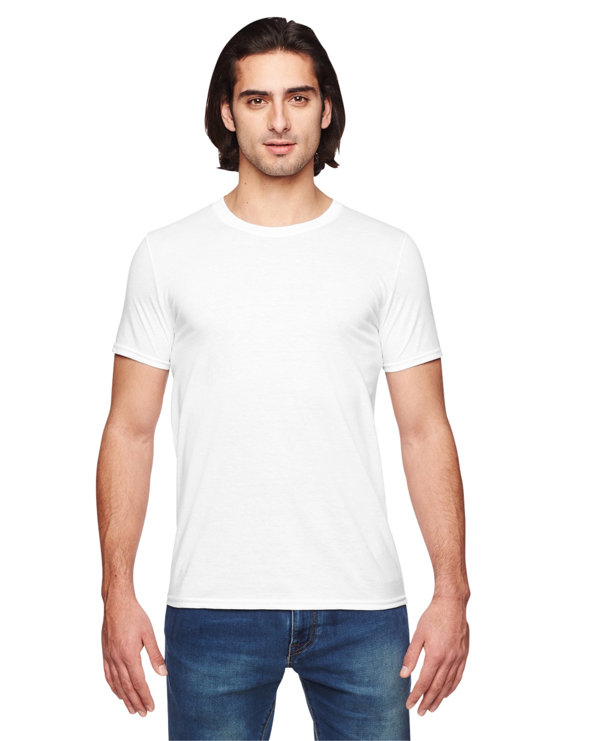 Anvil 6750 Adult Rayon Polyester Cotton T-Shirt-Veetrends.com