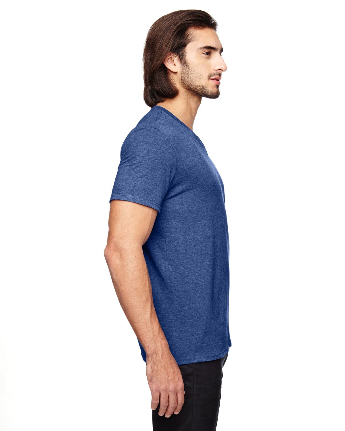 'Anvil 6752 Men's Triblend V Neck T-Shirt'