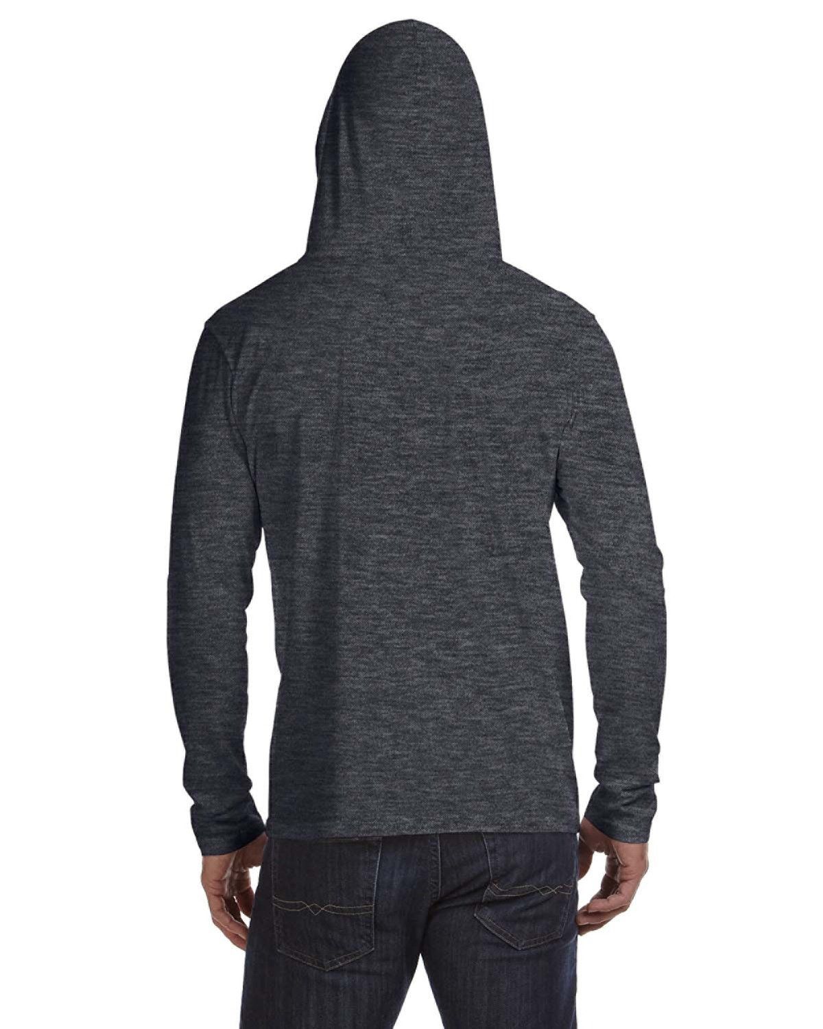 'Anvil 987AN Men's Lightweight Long Sleeve Hooded T-Shirt'