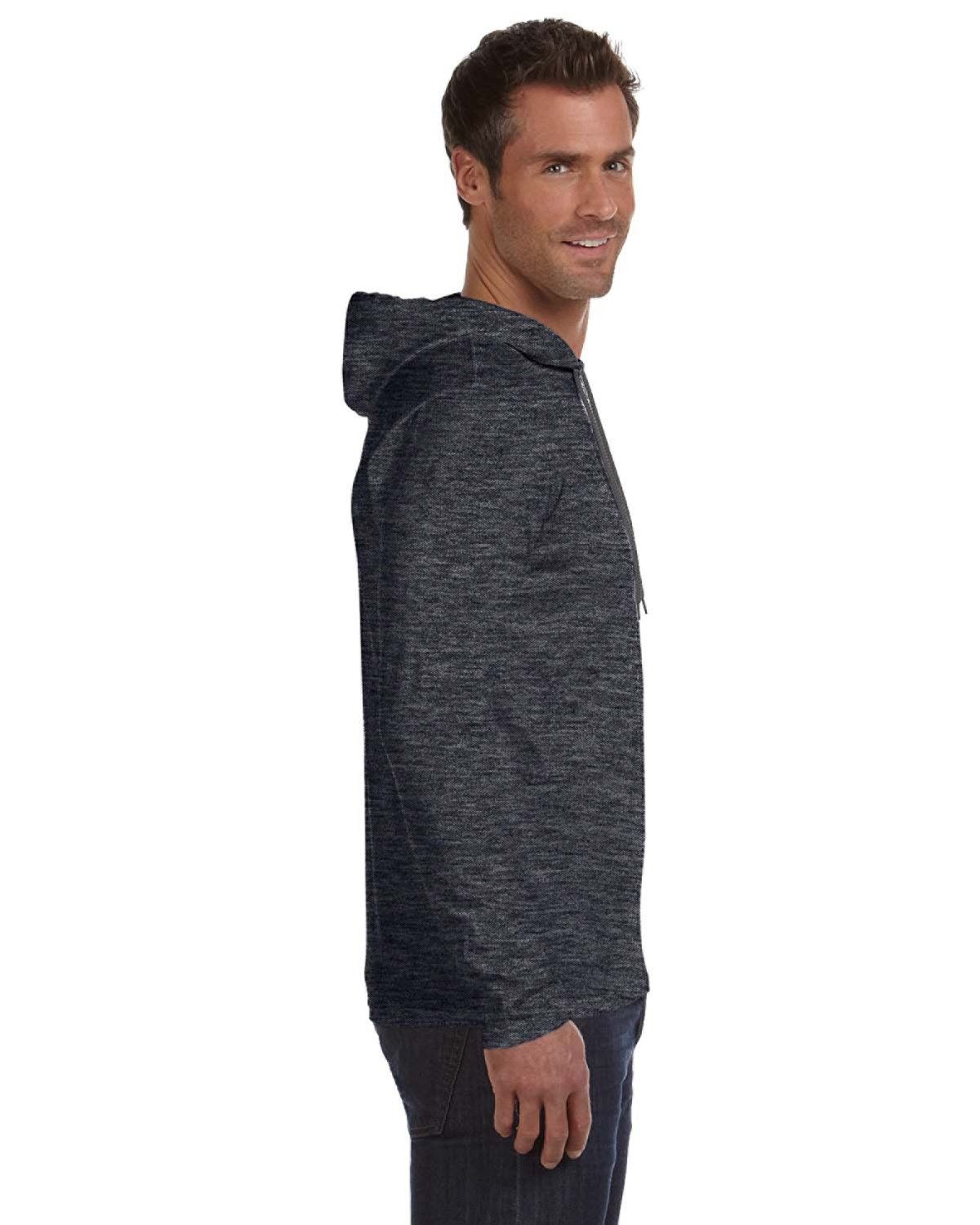 'Anvil 987AN Men's Lightweight Long Sleeve Hooded T-Shirt'