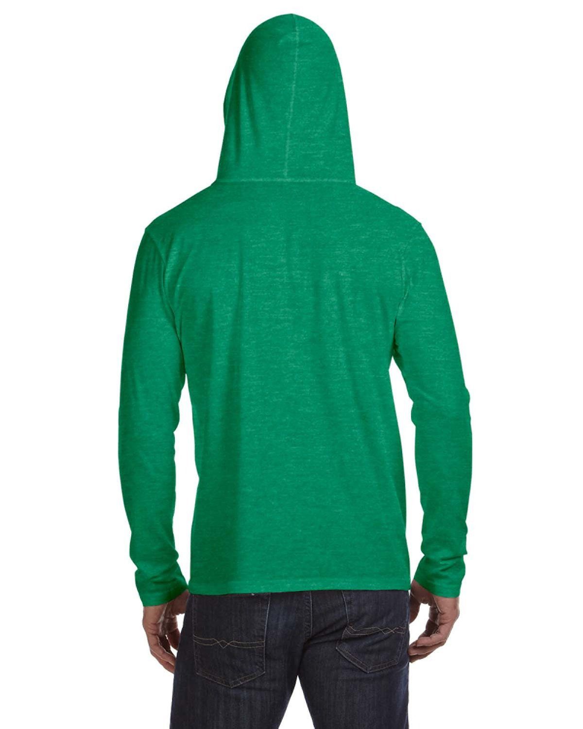 Anvil 987AN: adult Lightweight Long-Sleeve Hooded T-Shirt