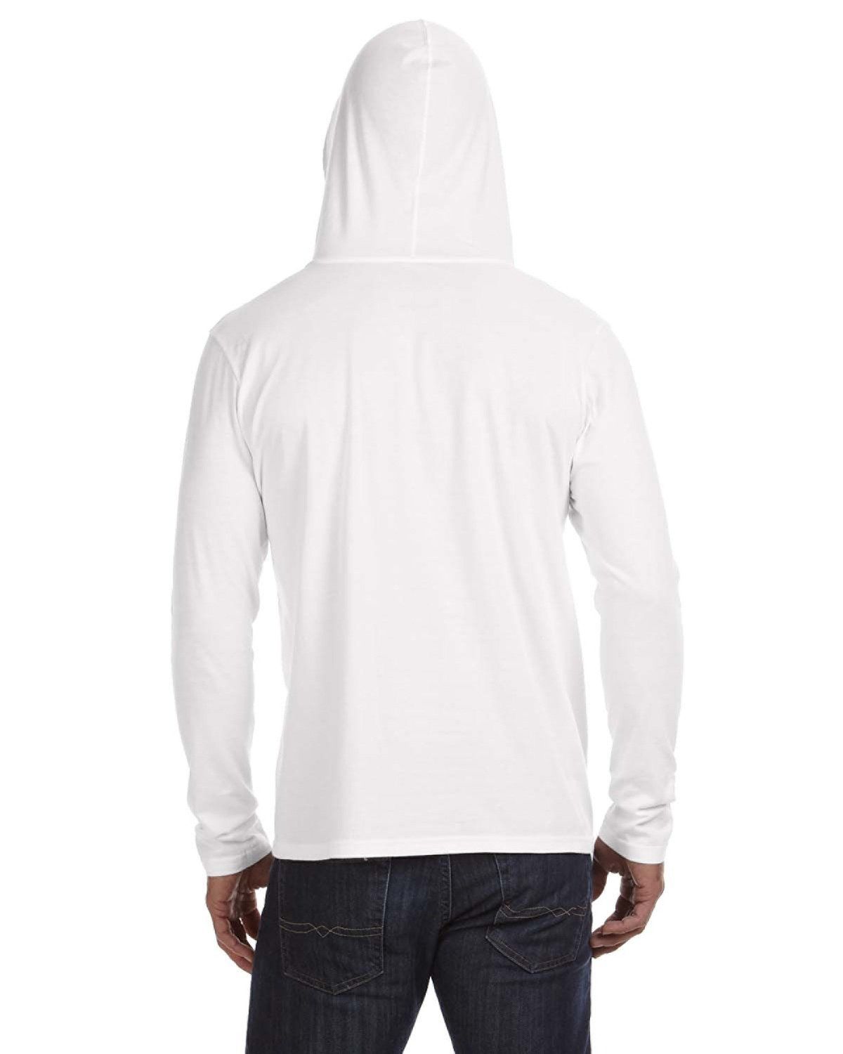 'Anvil 987AN Men's Lightweight Long Sleeve Hooded T-Shirt'